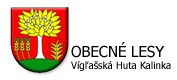 Obecné lesy Vígľašská Huta Kalinka